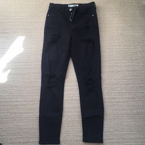 Topshop Jamie black Jamie jeans